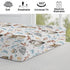 Watercolor Owl Flowers Leaves Changing Pad Cover, Cute Owl Birds Floral Changing Table Cover Sheets for Boys Girls
