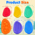 6 Pack Fidget Toys Sensory Stone for Kids: Textured Soft Worry Stone for Autism Kids Calming - Fidget Stress Toys
