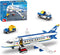 WINGIFT 510 Pcs City Passenger Airplane Building Set, 6 IN1 Plane Building