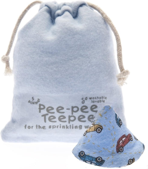 Set 5 Beba Bean - Pee Pee Teepee for Baby Boy - Reusable & Washable Pee Shield for Diaper Changing - Baby Shower Gifts