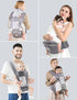 6 1 0-36 Baby Carrier with Hip Seat, in Baby Carrier Newborn to Toddler, Adjustable Infant Carrier with Hood, All