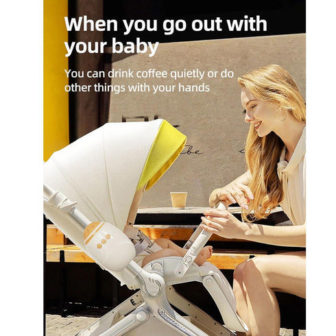 Fockety 11 Stroller Rocker, Hand Free Soothing White Noise Bluetooth Music, Portable BAB Rocker with Smart Simulation
