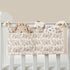 Kangnice Cribs Storage Bag Baby Bedside Hanging Storage Bag for Drool Bibs Diaper Multifunctional Hanging Pocket Cotton