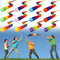 Leyndo 12 Pcs Throw and Catch Ball with Rainbow Tail - Soft Rainbow Play Balls for Games and Activities, 25.59 Inch Long