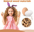 Eggs,3.1x2.3 inches 4 Count Large White Wooden Wooden Eggs in Carton for Painting, Crafts, and Dyeing, Food Toys