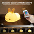 YOTOZU Cute Bunny Night Light - USB Rechargeable Night Light with Touch Sensor and Remote Control for Kids