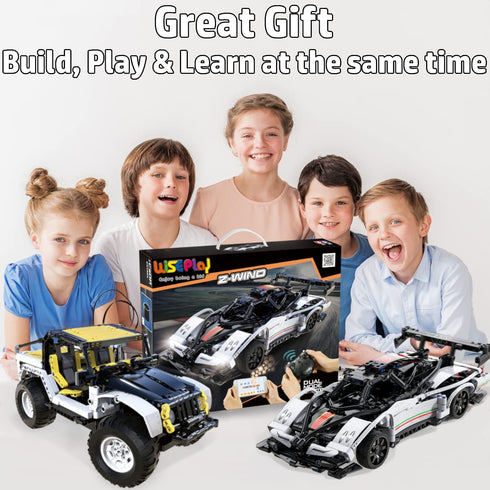WisePlay Model Cars for Adults and Kids 9-12 Year - Build Your Own Remote Control Car STEM Projects