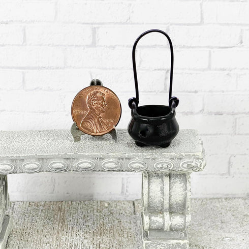 Aorvoras 1:12 (5PCS) Miniature Cauldron, Dollhouse Scale Mini Witch's Brew, Halloween Miniatures, Dollhouse Miniatures
