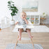 Bumkins Baby Splat Mat for Under High Chair, Waterproof Reusable Cloth for Eating Mess, 42inx42in, Charcoal