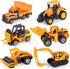 Oriate Construction 6PCS/Set diecast car, Including bulldozers, Forklift, Excavator & Other Educational