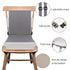 2Pcs Kalawen Booster Seat for Kitchen Chair, Upgraded PU Washable Straps Safety Buckle Kids Toddler Booster Seat
