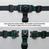 LYHHALO 3 Point Harness Seat Belt High Chair Straps Duty, Adjustable Durable Polyester, high Chair Replacement