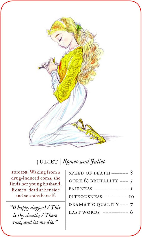 Great Shakespearean Deaths Card Game - Funny Gifts for English Professors