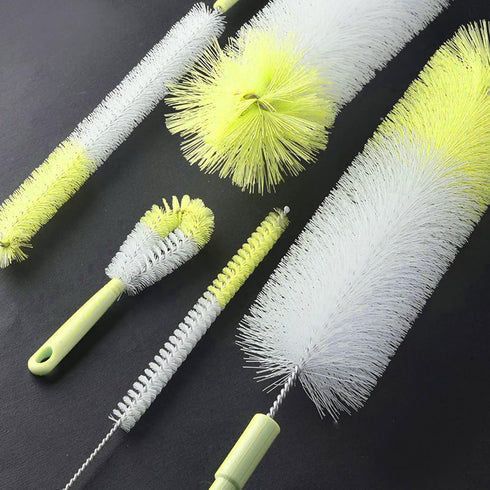 KELINFONG 5 Pack 16 Inch Bottle Brushes, Long Handle Bottle Cleaning Brush,Water Bottle Brush,Flexible Bottle Cleaner