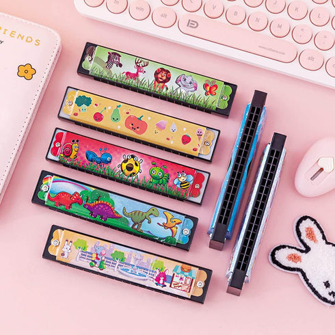 Kids Harmonica Party Favors - 12Pcs Harmonicas for Kids Musical Instrument Gift for Birthday Party