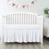 Crib Bed Skirt 28 x 52 with 14 Drop Pleated Dust Ruffle