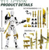 PkghoKids 3D T13 13 Printed Action Figure, Robot with Movable Parts, Desktop Decoration, Gift for Collectors and Game