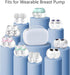 Gowing 2 Wearable Breast Pumps Carrying Bag, Hard Shell Case with Removable Tray, Watertight Breast Pump Storage Bag
