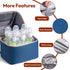 2 Pack 6 NCVI Breastmilk Cooler Bag, Breast Pump Bag with Ice Fits Bottles, Double Layer Breast Milk Cooler Travel Bag