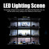 1/64 4 20 Scale Display Case Layers Parking Spaces Parking Garage Moldel for Diecast Toy Car Display Case with LED
