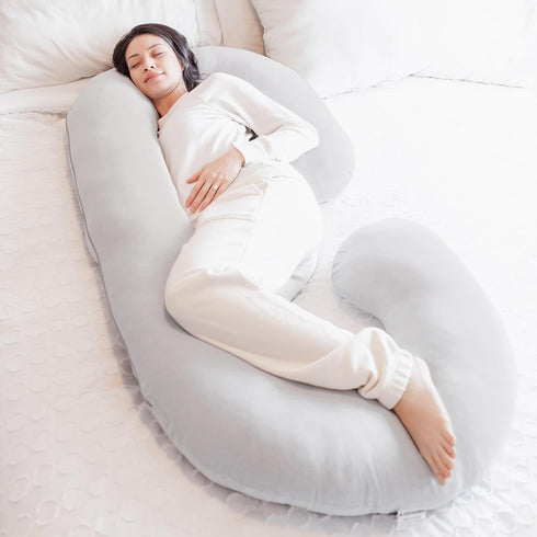 Regalo Premium Ultra Soft Pregnancy Postpartum Pillows for Sleeping, Feeding, C Shaped