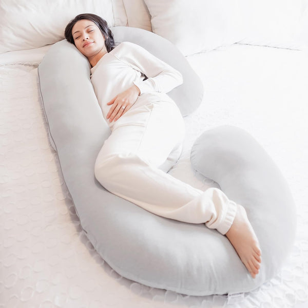 Regalo Premium Ultra Soft Pregnancy Postpartum Pillows for Sleeping, Feeding, C Shaped