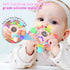 Baby Teething Toys for 0-6 Months, Montessori Sensory Teether for 0 3 6 9 12 Months, Educational Rattles for Newborns