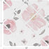 Sweet Jojo Designs Fabric Memory Memo Photo Bulletin Board (Pink/Grey Boho Floral) for Girls, Baby, Kids, Children
