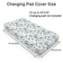 Watercolor Swan Boho Floral Changing Pad Covers Bird Retro Flowers Diaper Changing Pad Table Sheets for Boy Girl Wild Floral Soft Breathable Stretch Baby Changing Table Mats Covers 32''x16'' White