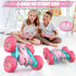 Girls2.4 360 4 5 6 7 8 9 10 Pink Remote Control Car for Ghz Double Sided RC Cars Rotating Remote Control Crawler