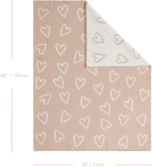 30"X40" Cozy CREVENT Soft Warm Chenille Baby Blanket for Girls Boys, Newborn Essentials for Infant, Baby Shower