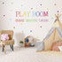 Playroom Wall Decor - Kids Playroom Wall Decals, DIY Stickers for Nursery Decoration, Share Imagine Laugh