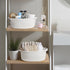 2 Pack Small Woven Basket with Gift Bags, Decorative Gift Chest Box for Nursery, Cotton Rope Storage Basket