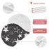 Muslin Baby Burp Cloths, Star Black and White Muslin Bibs, Comfy Soft Absorbent for Newborn Boys and Girls (1 Piece, 22