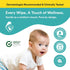 CutetotZ 99% 100% 6 Packs (480 Organic Baby Wipes- Pure Water, Green Seal Certified, Plastic-Free, Biodegradable