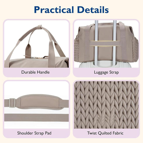 Zhongzhi Mommy Personalized Name Diaper Bag Baby Stroller Organizer Large Capacity Maternity Bag with Insulated Pocket