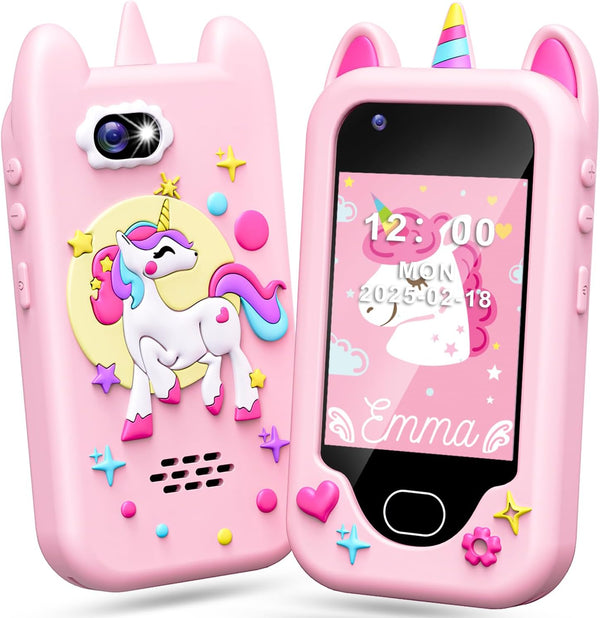 Kids Phone Toy, Touchscreen Educational Smart Phone with Camera, Game, Music Player,