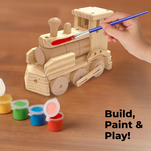 Kraftic Woodworking Building Kit | 2 Educational DIY Carpentry Projects for Kids and Adults | Build a Town Hall