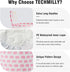 TECHMILLY Large Storage Basket - Collapsible Laundry Hamper with Long Handles, Toy Bins for Nursery, Kids Room Décor