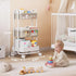 3 Modanais Baby Diaper Caddy Organizer Cart - Tier Rolling Storage Cart with Wheels, Baby Essentials Nursery Storage