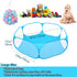 Portable Cute Blue Hexagon Children Ball Pit, Indoor/Outdoor Easy Folding Play Pool with Carry Tote