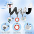 Black and White High Contrast Baby Toys for Newborn, Car Seat and Stroller Toys for 0-12 Months, Best Gift for Infants
