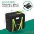 17" 16.5" 9.5" Reperkid Booster Seat Travel Bag for Airplane, Black and Green, H x W x D, Compatible with Gb Pockit