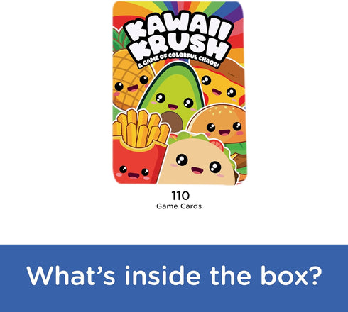 AQUARIUS Kawaii Krush Card Game, Fun Family Party Game for Kids, Teens & Adults, 2 to 7 Players Ages 6 & Up