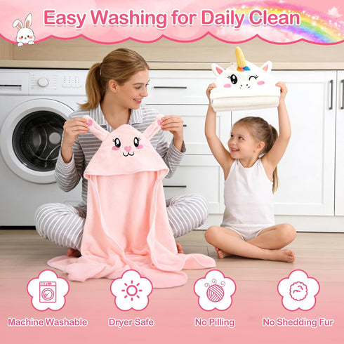 OFUSUY 12 4 8 PCS Baby Towels, PCS Soft Hooded Baby Towels & PCS Washcloths, Baby Bath Towels for Newborns, Infants