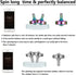 8 (3PCS Precision Metal Spinning Top, Easy to Spin, Long Spin time Exceed Mins, Support Handstand Rotation, Kill Time