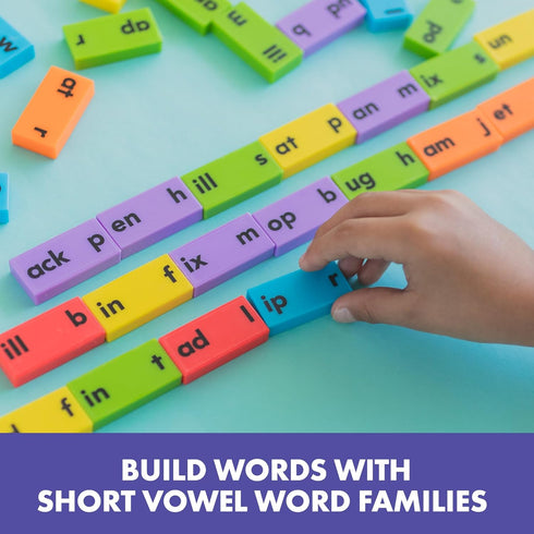 Set 84 6 6+ Educational Insights Phonics Dominoes Short Vowels - Manipulative for Classroom & Home, of Dominoes