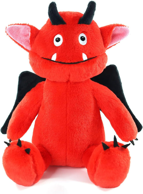 Sew Butiful Red Monster Stuffed Animal Toy, Cute Plushies, Stuffed Bat Plush Gift for