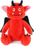 Sew Butiful Red Monster Stuffed Animal Toy, Cute Plushies, Stuffed Bat Plush Gift for