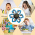 Szcuelz 6PC Easter Basket Stuffers Transformable Fidget Spinner for Kids,Deformable Chain DIY Robot Spinner Sensory